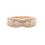 14 karaat Rosé goud - Ring - 0.63 ct Diamant, Sieraden, Tassen en Uiterlijk