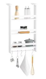 Hangend Keukenrek 3 Planken met Haken – Voor Deur of Koelkas, Huis en Inrichting, Verzenden, Nieuw