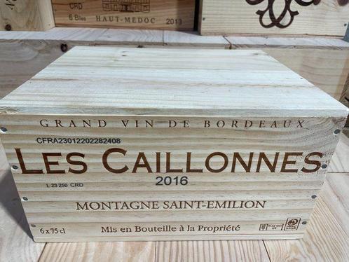 2016 Château Les Caillonnes - Montagne-Saint-Émilion - 6, Verzamelen, Wijnen