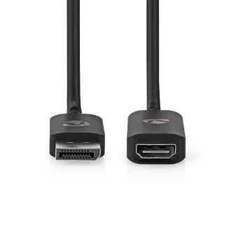 DisplayPort naar HDMI adapterkabel | Nedis | 0.2 meter, Audio, Tv en Foto, Audiokabels en Televisiekabels, Nieuw, Verzenden