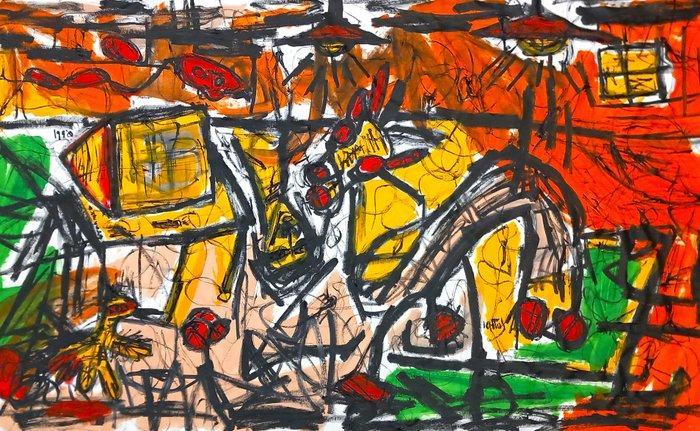 0xec6d0 (XX-XXI) - Idiocracy - XXXL, Antiek en Kunst, Kunst | Schilderijen | Modern