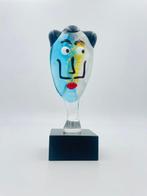 Guidotti - sculptuur, Viso Salvador Dalì - 12 cm - Vetro di