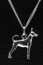 Zilveren Amerikaanse toy terrier met staart ketting hange..., Nieuw, Verzenden