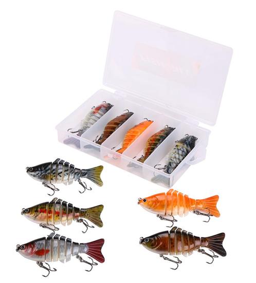 Fish4All Hunter Swimbait Box Sinking 10cm (15.5g) (5 Stuks), Watersport en Boten, Hengelsport | Algemeen, Overige typen, Nieuw