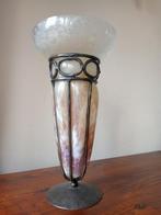 Charles Schneider - Vaas - Glas, IJzer - Art Deco, Antiek en Kunst