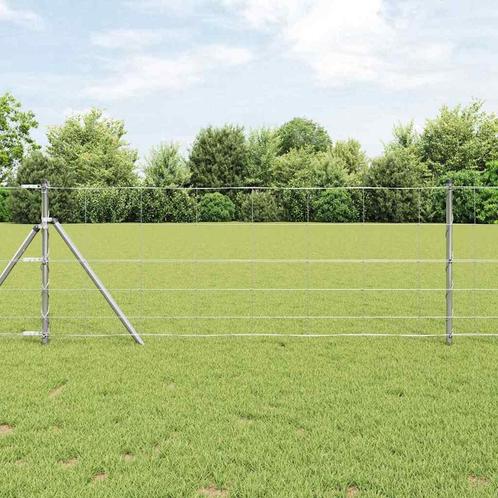 vidaXL Veldhekken 0,8x50 m Gegalvaniseerd Staal, Tuin en Terras, Schuttingen, Nieuw, IJzer, Verzenden