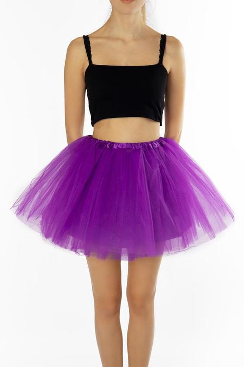 KIMU® Tutu Paars Tule Rokje L XL XXL Paarse Petticoat Rok Da, Kleding | Dames, Carnavalskleding en Feestkleding, Kleding, Nieuw