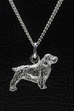 Zilveren Clumber spaniel ketting hanger - groot, Verzenden, Nieuw