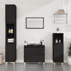 Badkamerkast Zwart 30x190cm | Retourdeal -35%, Huis en Inrichting, (Half)hoge kast, Minder dan 50 cm, Nieuw, Ophalen of Verzenden
