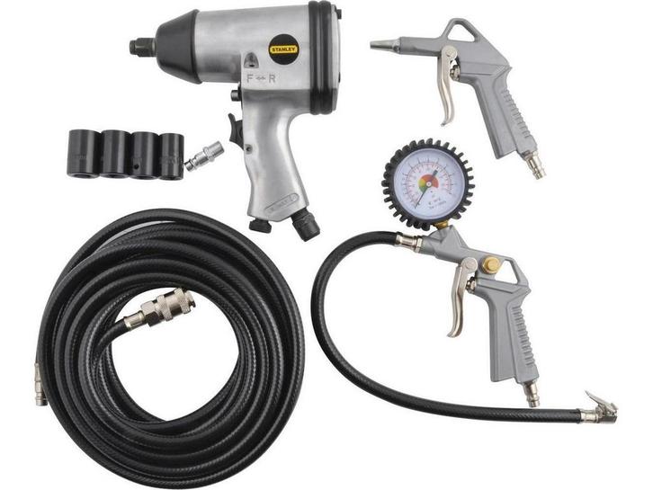 Stanley - Pneumatische luchtset - Slagmoersleutel en, Doe-het-zelf en Verbouw, Gereedschap | Handgereedschap, Nieuw, Verzenden