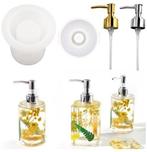 Siliconenmal Zeepdispenser rond Epoxy resin 16 cm per stuk, Hobby en Vrije tijd, Ophalen of Verzenden, Nieuw