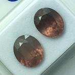 Zonder Minimumprijs - 2 pcs Oranje, Rood Granaat - 5.15 ct -, Nieuw