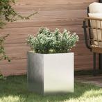 vidaXL Tuin Bloempot Zilver Gegalvaniseerd staal, Verzenden, Minder dan 60 cm, Nieuw, Metaal