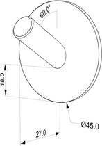 Tiger Rondo - Handdoekhaak - Zonder boren - Handdoekhaakjes, Huis en Inrichting, Verzenden, Nieuw