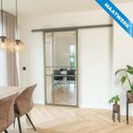 Stalen Schuifdeur met koofsysteem 6 Vlaks Olijfgroen Maatwer, Doe-het-zelf en Verbouw, Kozijnen en Schuifpuien, Nieuw, Metaal