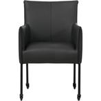 Leren eetkamerstoel More - Toledo Pacific (donkerblauw) -, Huis en Inrichting, Ophalen of Verzenden, Nieuw, Leer, Bohemian, Industrieel, Modern, Scandinavisch