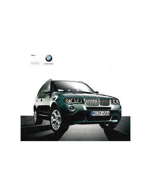 2008 BMW X3 EDITION EXCLUSIVE / LIFESTYLE BROCHURE DUITS, Boeken, Auto's | Folders en Tijdschriften, BMW