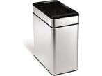 Simplehuman Prullenbak Profile Open - RVS - 10 l - Zilver, Huis en Inrichting, Verzenden, Zo goed als nieuw