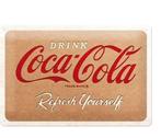 Drink Coca-Cola refresh yourself reclamebord, Verzamelen, Merken en Reclamevoorwerpen, Nieuw, Verzenden