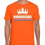 Koningsdag met kroon shirt oranje heren - Koningsdag shirts, Nieuw, Ophalen of Verzenden