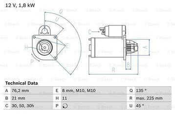 Startmotor / Starter BMW 3 (318 d,320 d)