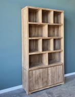 Moderne Boekenkast | Massief teakhout | 120cm breed |, 100 tot 150 cm, 200 cm of meer, Teakhout, Nieuw