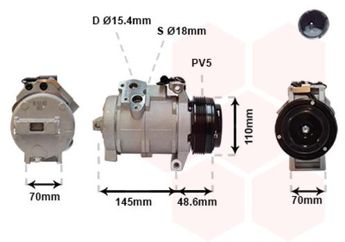 AIRCO COMPRESSOR VOOR BMW X5 E53 2000-2004 64526921650, Auto-onderdelen, Airco en Verwarming, Nieuw, Ophalen of Verzenden