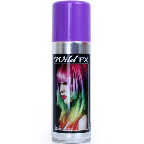 Paarse haarspray - Haarspray, Hobby en Vrije tijd, Feestartikelen, Verzenden