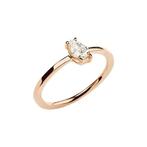 Verlovingsring - 9 kt. Roségoud - 0.43ct. tw. Diamant