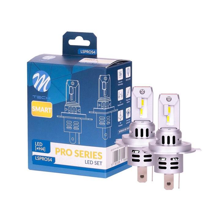 M-Tech H4 12V LED set - Pro smart serie - Plug en Play ..., Auto-onderdelen, Verlichting, Nieuw, Verzenden