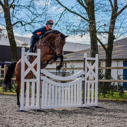 Hindernis Wit Hanghek, Dieren en Toebehoren, Paarden en Pony's | Overige Paardenspullen, Springen, Nieuw, Verzenden