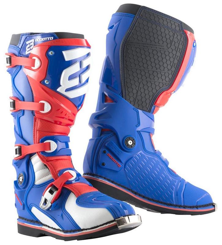 Bogotto MX-7 S Crosslaarzen Wit Rood Blauw, Motoren, Kleding | Motorkleding, Nieuw met kaartje, Laarzen, Verzenden