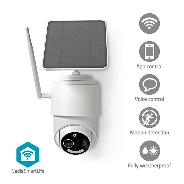 Slimme WIFI buitencamera Pan / Tilt met accu en zonnepaneel, Audio, Tv en Foto, Videobewaking, Nieuw, Ophalen of Verzenden