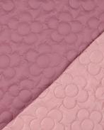 Gewatteerd Polyester Dubbelzijdig Bloemen Roze, Nieuw, Roze