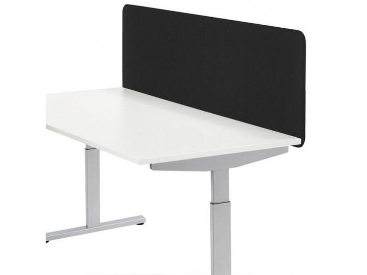Opzetwand bureau scheidingswand Polyester  80x51  zwart, Huis en Inrichting, Bureaus, Ophalen of Verzenden