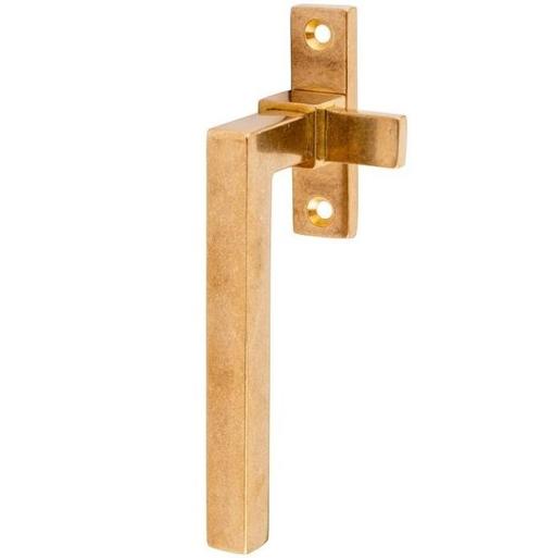 Raamboom Met sluitplaat links Kare messing antiek, Doe-het-zelf en Verbouw, Glas en Ramen, Verzenden