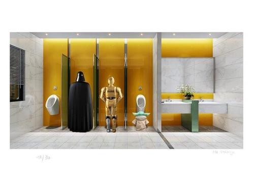Mr Strange - Pee Break (V), Antiek en Kunst, Kunst | Schilderijen | Modern