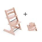 Showmodel Stokke Tripp Trapp Serene Pink incl babyset €199,=, Ophalen, Nieuw, Meegroeistoel, Aanschuifbaar