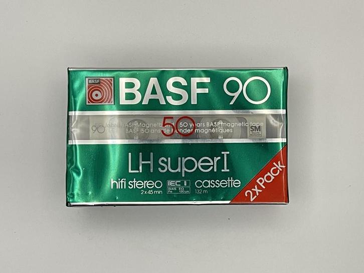 BASF LH Super I 90 Cassettebandjes 2-Pack Nieuw, Cd's en Dvd's, Cassettebandjes, Ophalen of Verzenden