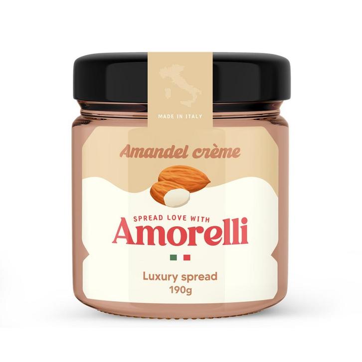 Amorelli Amandel Spread 190g, Hobby en Vrije tijd, Taarten en Cupcakes maken, Nieuw, Verzenden