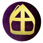 Baretspeld / button Mijter paars, Diversen, Sinterklaas, Ophalen of Verzenden, Nieuw