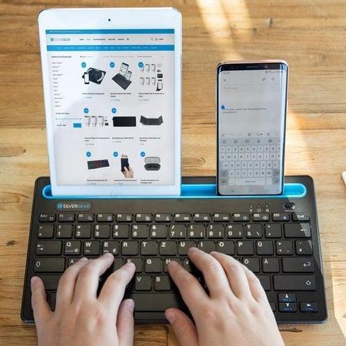 Silvergear Bluetooth iPad Toetsenbord - Tablet Samsung -, Computers en Software, Overige Computers en Software, Nieuw, Verzenden