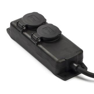 Buiten stekkerdoos | Brennenstuhl | 2 meter (2-voudig, IP44), Doe-het-zelf en Verbouw, Elektra en Kabels, Nieuw, Verzenden