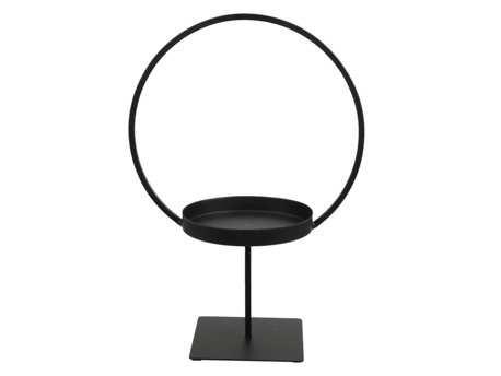 Metalen ring frame met tray op voet 24,5 x 14 35 cm voor, Huis en Inrichting, Woonaccessoires | Kunstplanten en Kunstbloemen, Nieuw