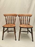 Fauteuil - Windsor Fauteuils met Gebogen Design Circa 1910 -