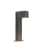 Industriële staande buitenlamp antiek goud 35 cm IP44 -, Tuin en Terras, Buitenverlichting, Verzenden, Nieuw, Aluminium