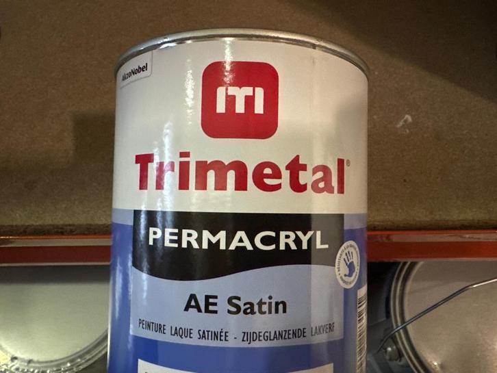 Trimetal Permacryl AE Satin - Ral 7016 - 2,5 liter, Doe-het-zelf en Verbouw, Verf, Beits en Lak, Verf, Overige kleuren, Nieuw
