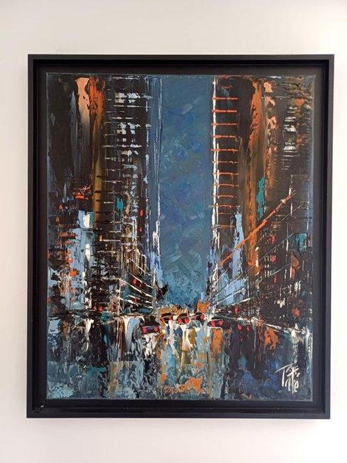 Laurent Pate (1970) - New York de nuit, Antiek en Kunst, Kunst | Schilderijen | Modern
