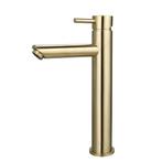 Wastafelmengkraan Sanilux Opbouw Hoog 12.5x29.6 cm Goud, Ophalen of Verzenden, Nieuw, Kraan