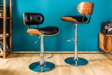 Retro barkruk CLASSICO zwart 115cm in hoogte verstelbaar beschikbaar voor biedingen